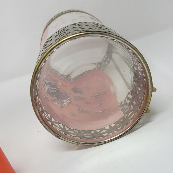 Rare Stunning Vintage Glass Pitcher & 4 Glasses Stars Sun Moons Gold & Pastels - Picture 4 of 12